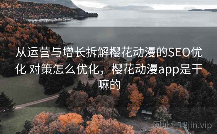 从运营与增长拆解樱花动漫的SEO优化 对策怎么优化，樱花动漫app是干嘛的