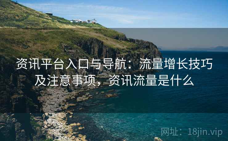 资讯平台入口与导航：流量增长技巧及注意事项，资讯流量是什么