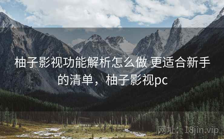 柚子影视功能解析怎么做 更适合新手的清单，柚子影视pc