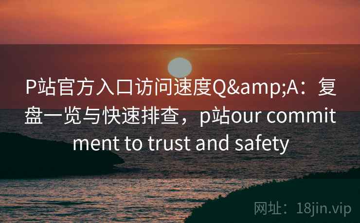 P站官方入口访问速度Q&A：复盘一览与快速排查，p站our commitment to trust and safety