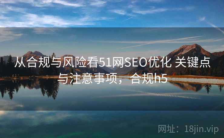 从合规与风险看51网SEO优化 关键点与注意事项，合规h5